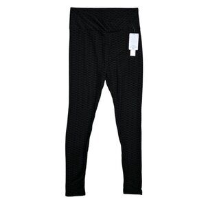 Workout Ready Black Textured Leggings XL Moisture Wicking Fabric 92% Polyester 8